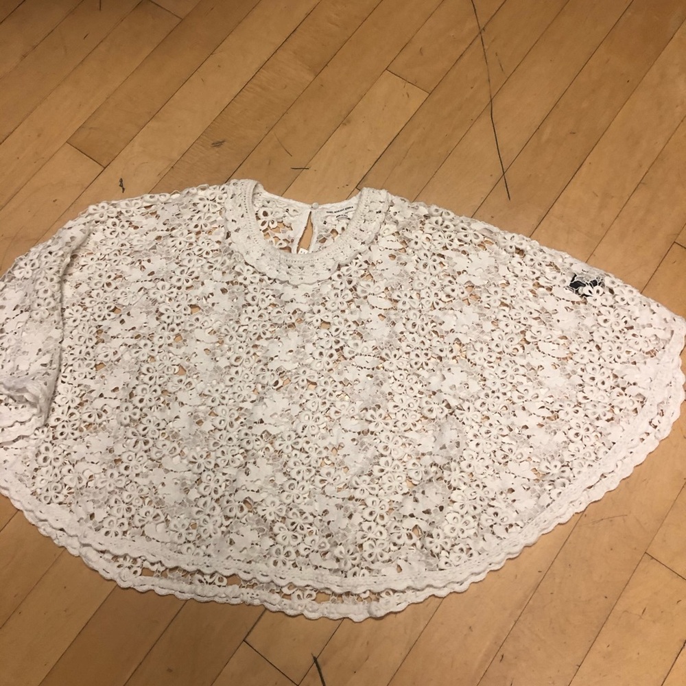 Isabel Martan Etoile crochet 🧶 cape top 42 NWT - Picture 5 of 8